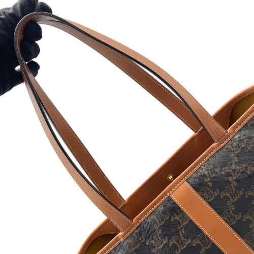 Celine Tote Bag Triomphe Tan Brown