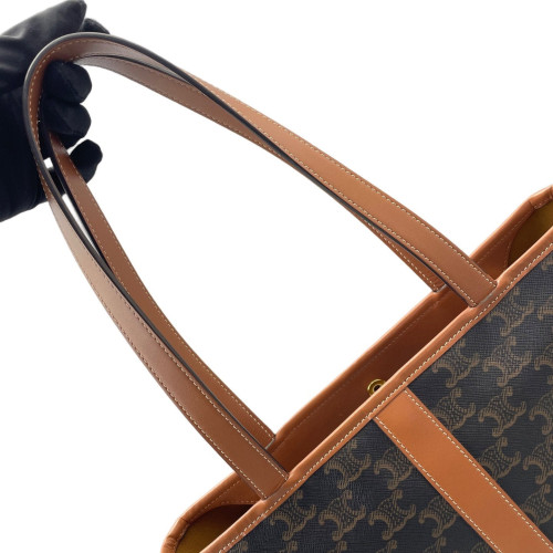 Celine Tote Bag Triomphe Tan Brown