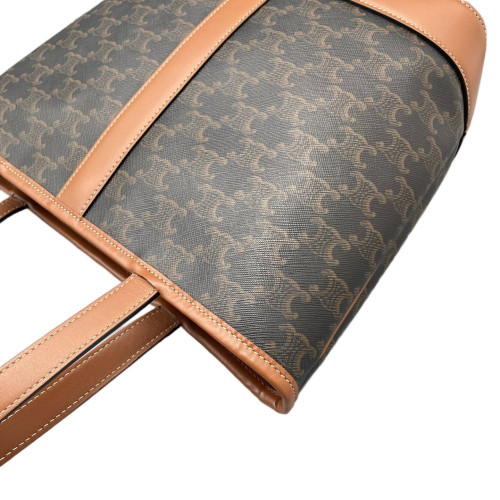 Celine Tote Bag Triomphe Tan Brown