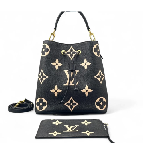 Louis Vuitton Neonoe MM Empreinte Monogram Giant Black White