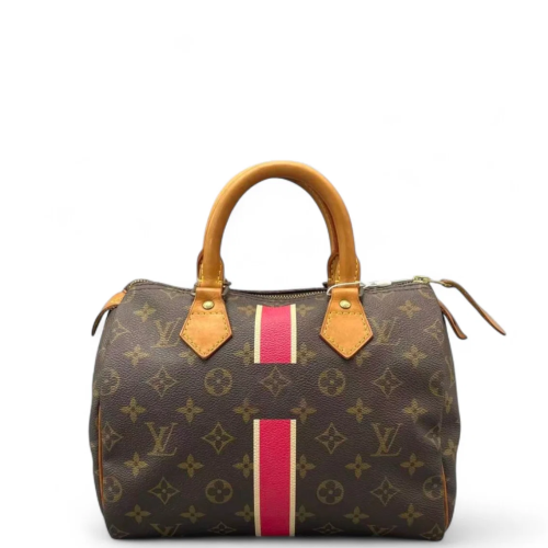 Louis Vuitton Speedy 25 Monogram Brown Red