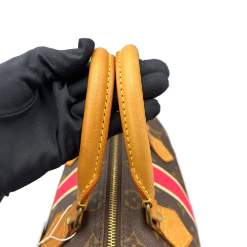 Louis Vuitton Speedy 25 Monogram Brown Red
