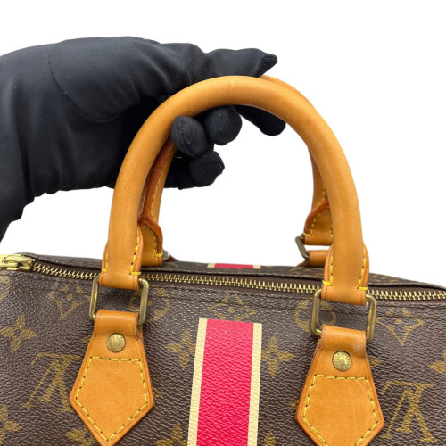 Louis Vuitton Speedy 25 Monogram Brown Red