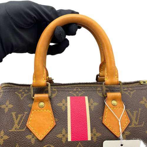 Louis Vuitton Speedy 25 Monogram Brown Red