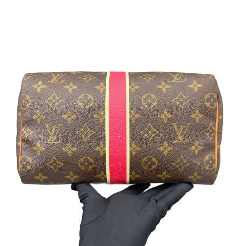 Louis Vuitton Speedy 25 Monogram Brown Red