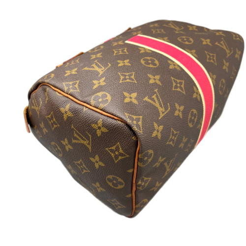 Louis Vuitton Speedy 25 Monogram Brown Red