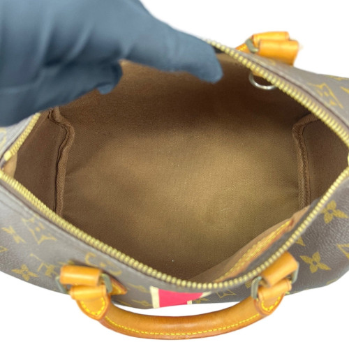 Louis Vuitton Speedy 25 Monogram Brown Red