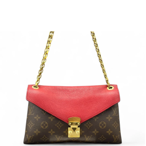 Louis Vuitton Pallas Chain Monogram Brown Red