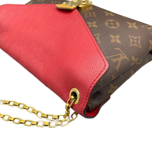 Louis Vuitton Pallas Chain Monogram Brown Red