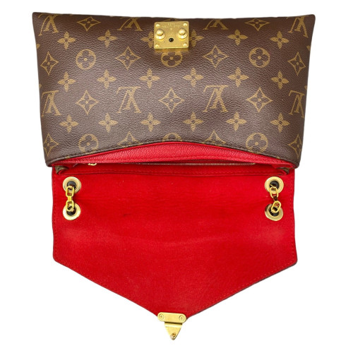 Louis Vuitton Pallas Chain Monogram Brown Red
