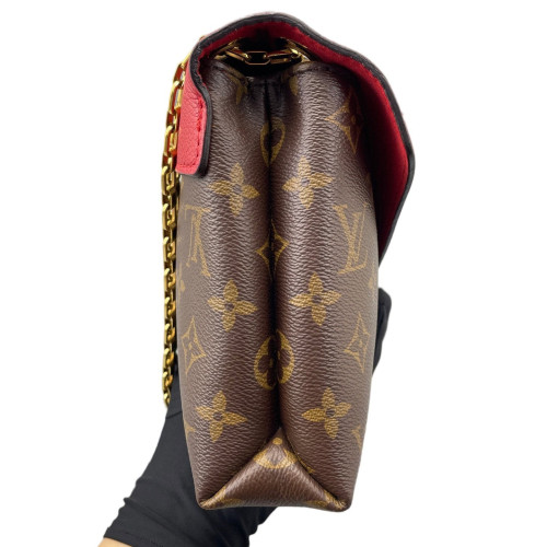 Louis Vuitton Pallas Chain Monogram Brown Red
