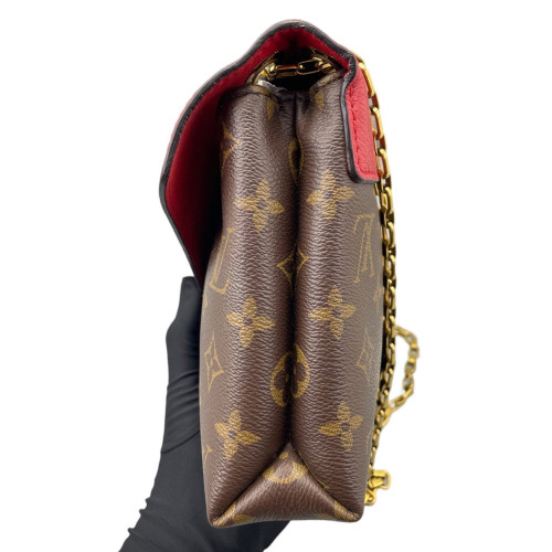 Louis Vuitton Pallas Chain Monogram Brown Red