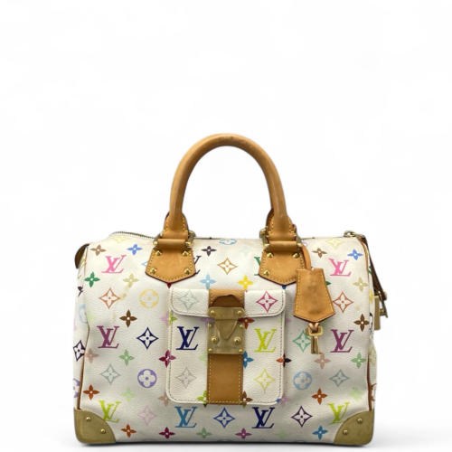 Louis Vuitton Speedy 30 Monogram Multicolor White