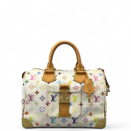 Louis Vuitton Speedy 30 Monogram Multicolor White