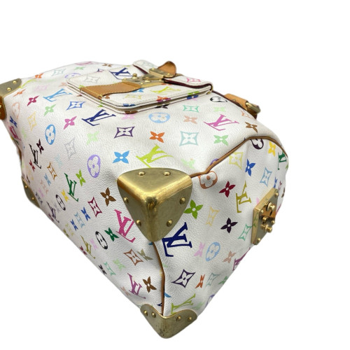 Louis Vuitton Speedy 30 Monogram Multicolor White
