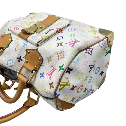 Louis Vuitton Speedy 30 Monogram Multicolor White