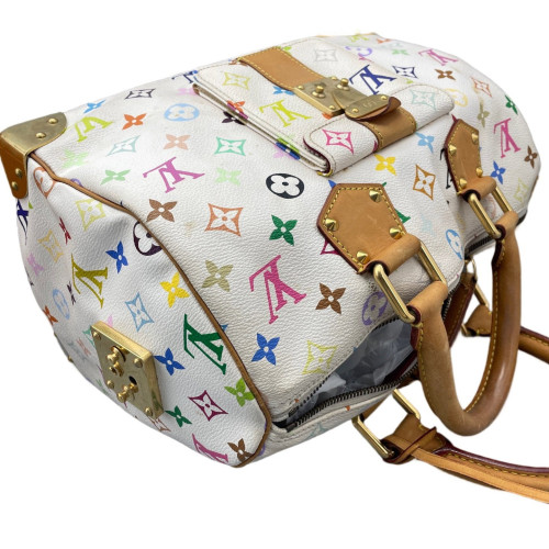 Louis Vuitton Speedy 30 Monogram Multicolor White