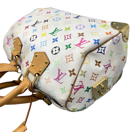 Louis Vuitton Speedy 30 Monogram Multicolor White