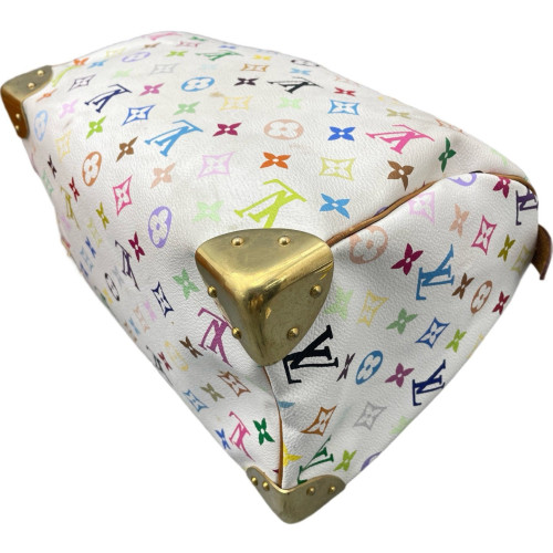 Louis Vuitton Speedy 30 Monogram Multicolor White