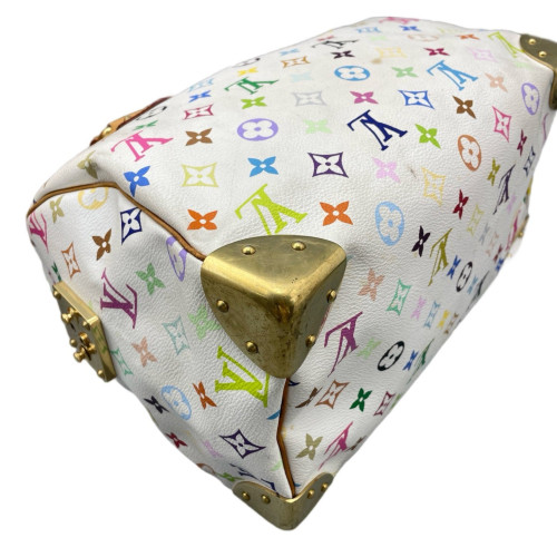 Louis Vuitton Speedy 30 Monogram Multicolor White