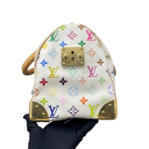 Louis Vuitton Speedy 30 Monogram Multicolor White
