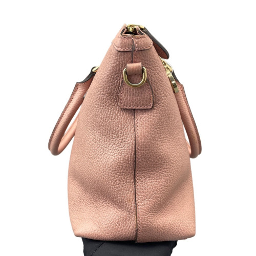 Gucci Tote Bag Grained Calfskin Pink