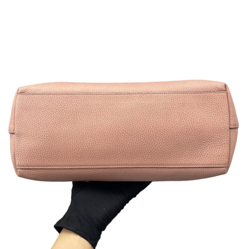 Gucci Tote Bag Grained Calfskin Pink