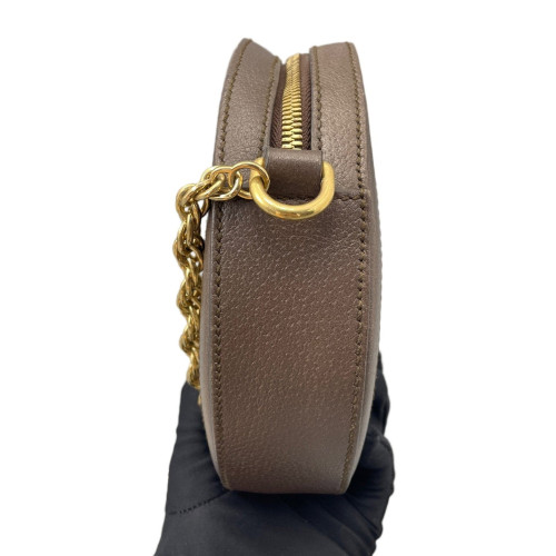 Gucci Mini Ophidia Round Bag GG Supreme Monogram Beige Ebony