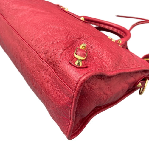 Balenciaga Medium City Arena Lambskin Red