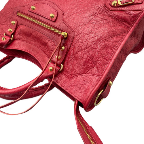 Balenciaga Medium City Arena Lambskin Red