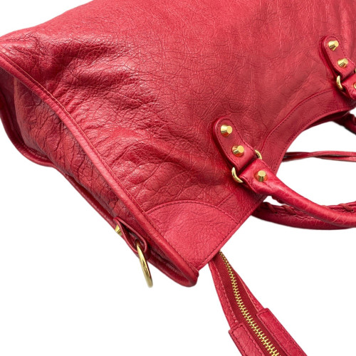Balenciaga Medium City Arena Lambskin Red