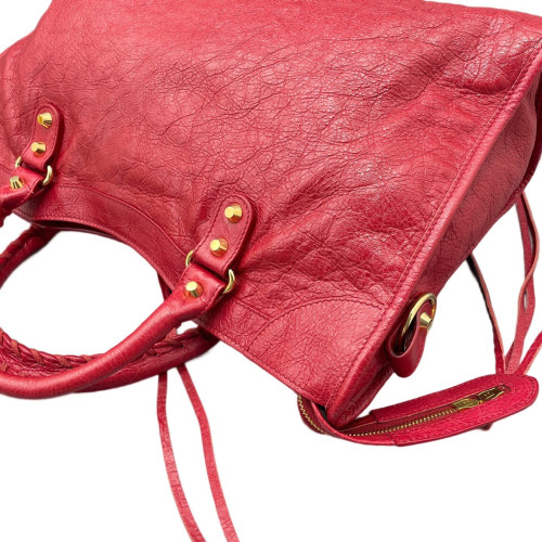 Balenciaga Medium City Arena Lambskin Red