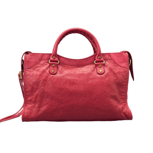Balenciaga Medium City Arena Lambskin Red