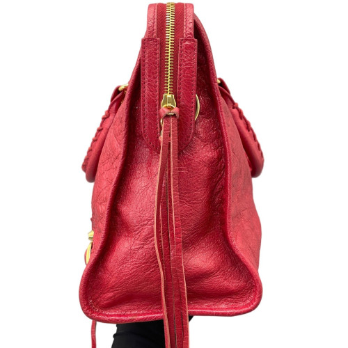 Balenciaga Medium City Arena Lambskin Red