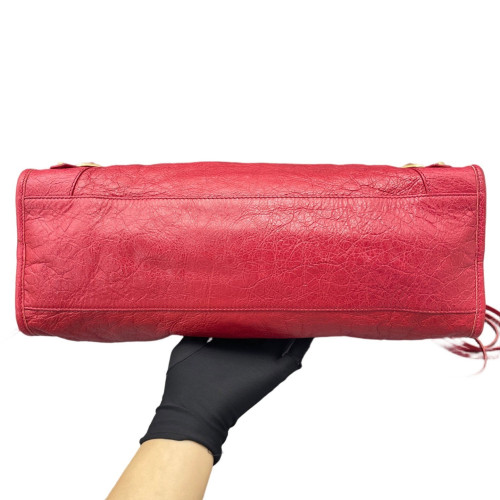 Balenciaga Medium City Arena Lambskin Red