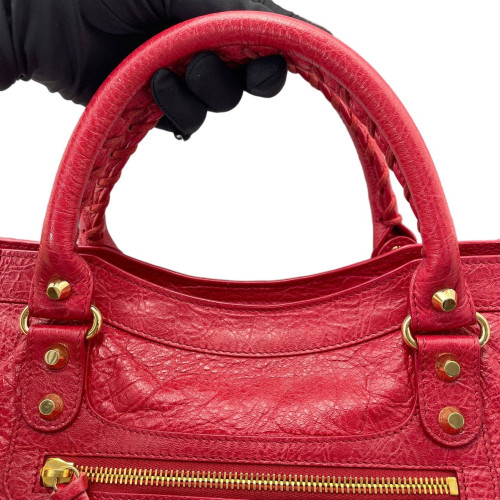Balenciaga Medium City Arena Lambskin Red