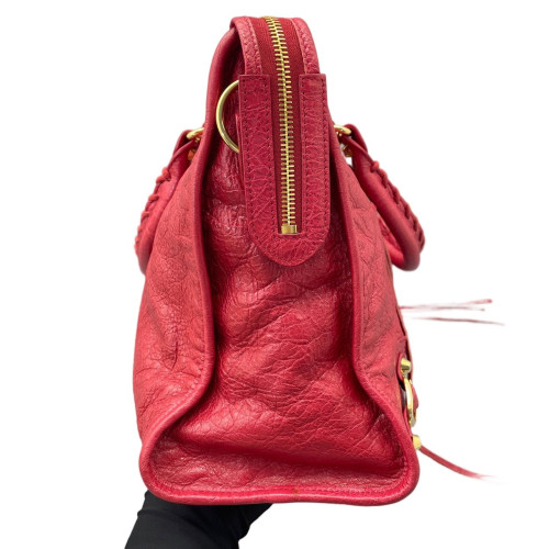 Balenciaga Medium City Arena Lambskin Red