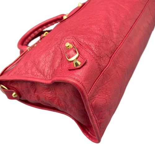 Balenciaga Medium City Arena Lambskin Red