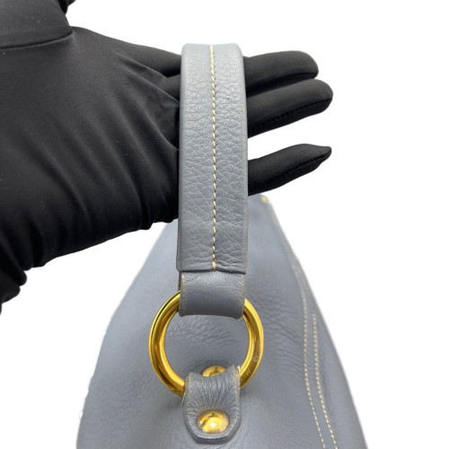 Miu Miu Two-Way Bag Calfskin Slate Blue