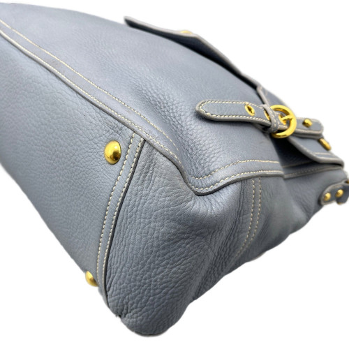 Miu Miu Two-Way Bag Calfskin Slate Blue