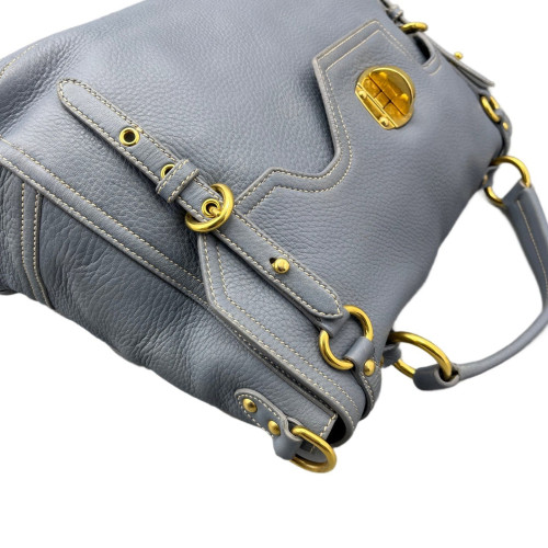 Miu Miu Two-Way Bag Calfskin Slate Blue