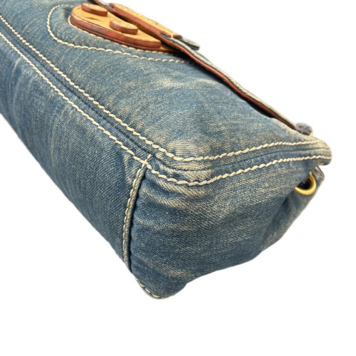 Prada Shoulder Bag Denim Blue Prada Shoulder Bag Denim Blue