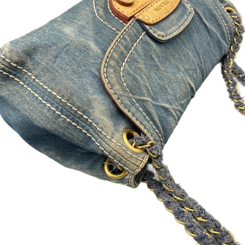 Prada Shoulder Bag Denim Blue Prada Shoulder Bag Denim Blue