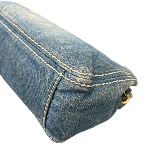 Prada Shoulder Bag Denim Blue Prada Shoulder Bag Denim Blue