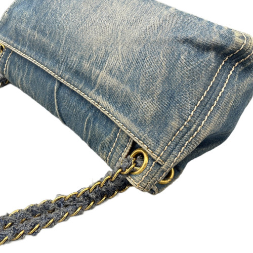 Prada Shoulder Bag Denim Blue Prada Shoulder Bag Denim Blue