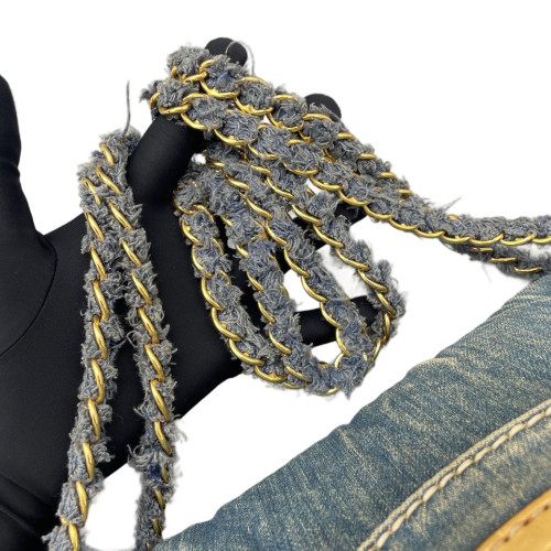 Prada Shoulder Bag Denim Blue Prada Shoulder Bag Denim Blue
