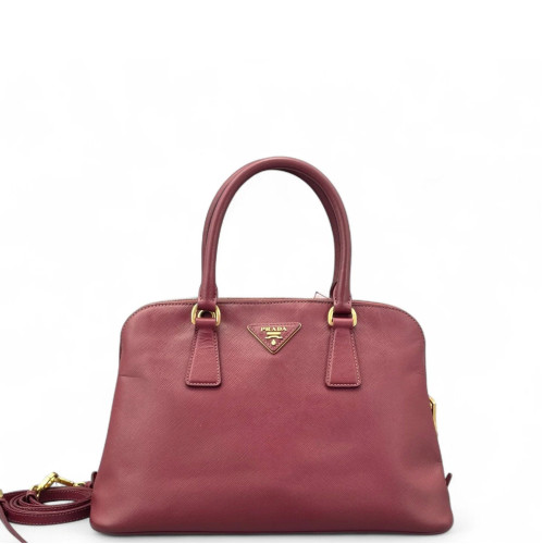 Prada Medium Lux Open Promenade Saffiano Calfskin Magenta