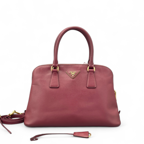 Prada Medium Lux Open Promenade Saffiano Calfskin Magenta