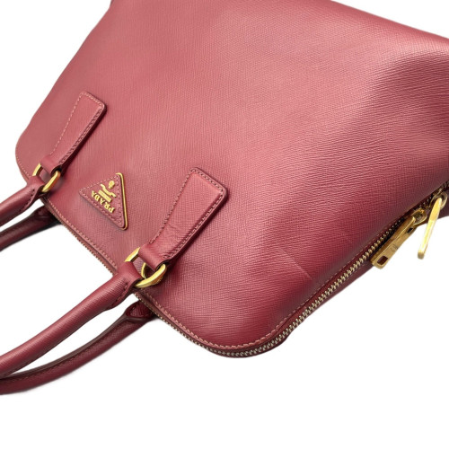 Prada Medium Lux Open Promenade Saffiano Calfskin Magenta