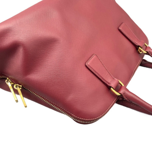 Prada Medium Lux Open Promenade Saffiano Calfskin Magenta